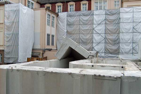 Rückbau eines Bunkers in Köpenick / Berlin