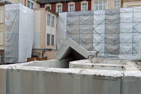 Rückbau eines Bunkers in Köpenick / Berlin