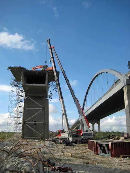 Rückbauarbeiten Störbrücke