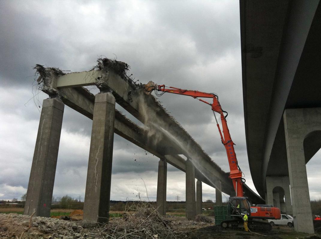 Rückbauarbeiten Störbrücke